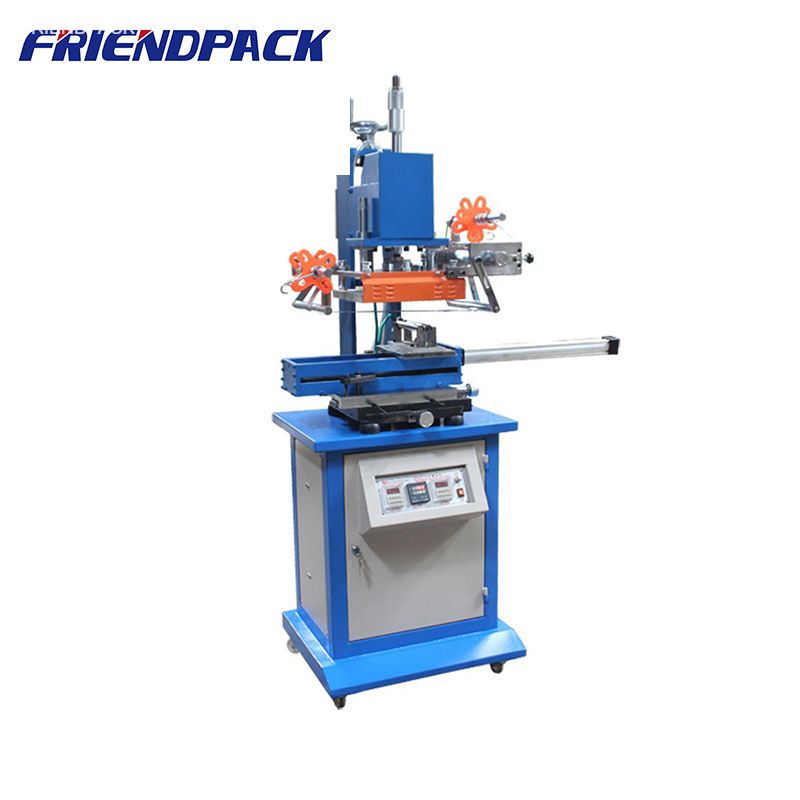  Automatic Round and Flat Hot Stamping Machine Hot Foil Stamping Machine For Plastic Cap Nail Polish Bottle