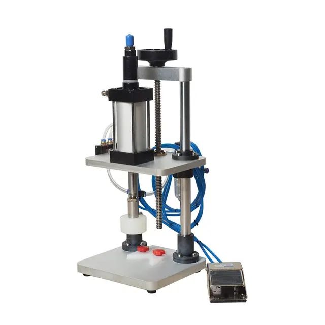10-50mm Automatic Desktop Perfume Cosmetic Plastic Bottle Press Sealing Capping Machine