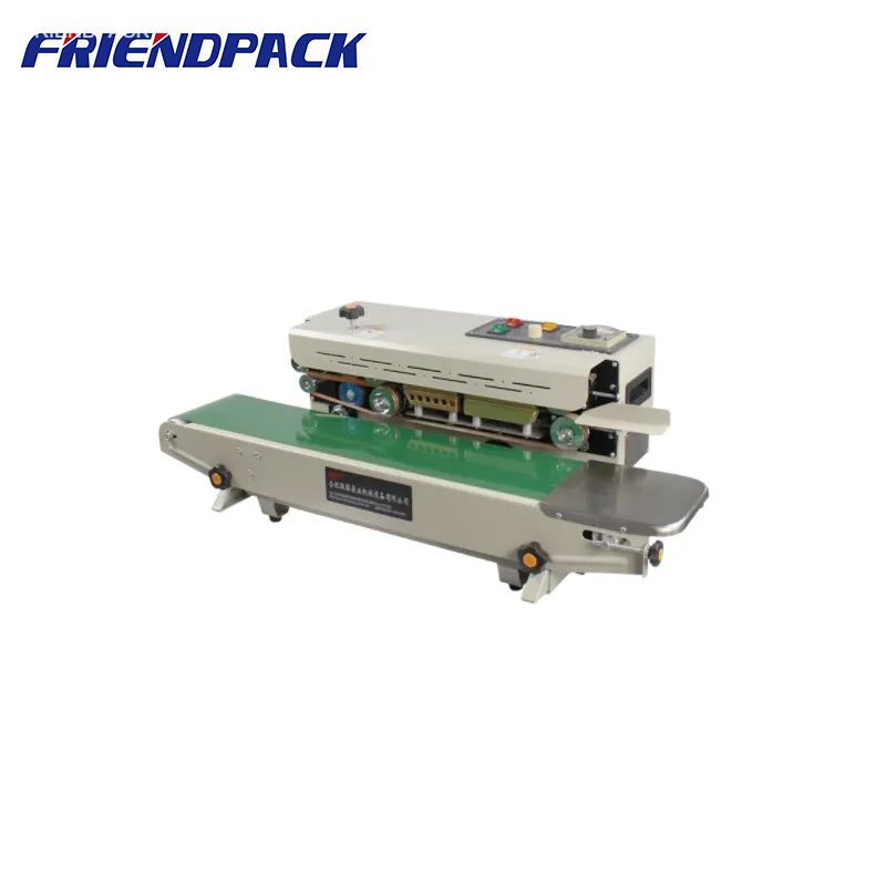 FR900 Automatic Horizontal Continuous Band Sealer Sealing Machine Plastic Bag Band Packing Sealer