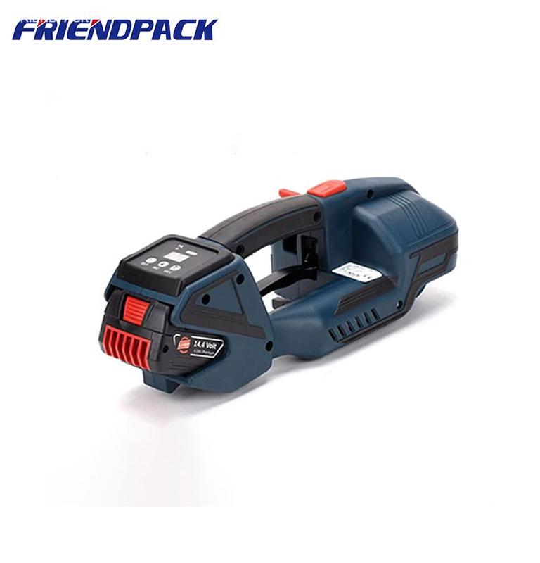 Solid Electric Strapping Machine Portable Baler for 13-16mm PP PET Straps 4000mah Battery Powered Automatic Banding Box Pallet