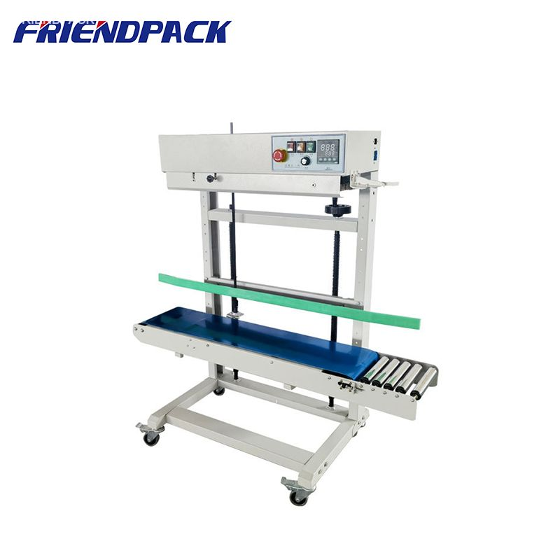 FR1120 Vertical Automatic Continuous Sealing Machine with Digital Temperature Control Band Sealer