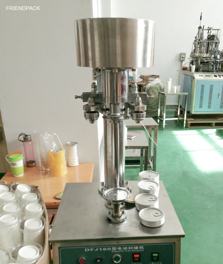 Stainless Steel Semi Automatic Can Sealing Seaming Seamer Machine