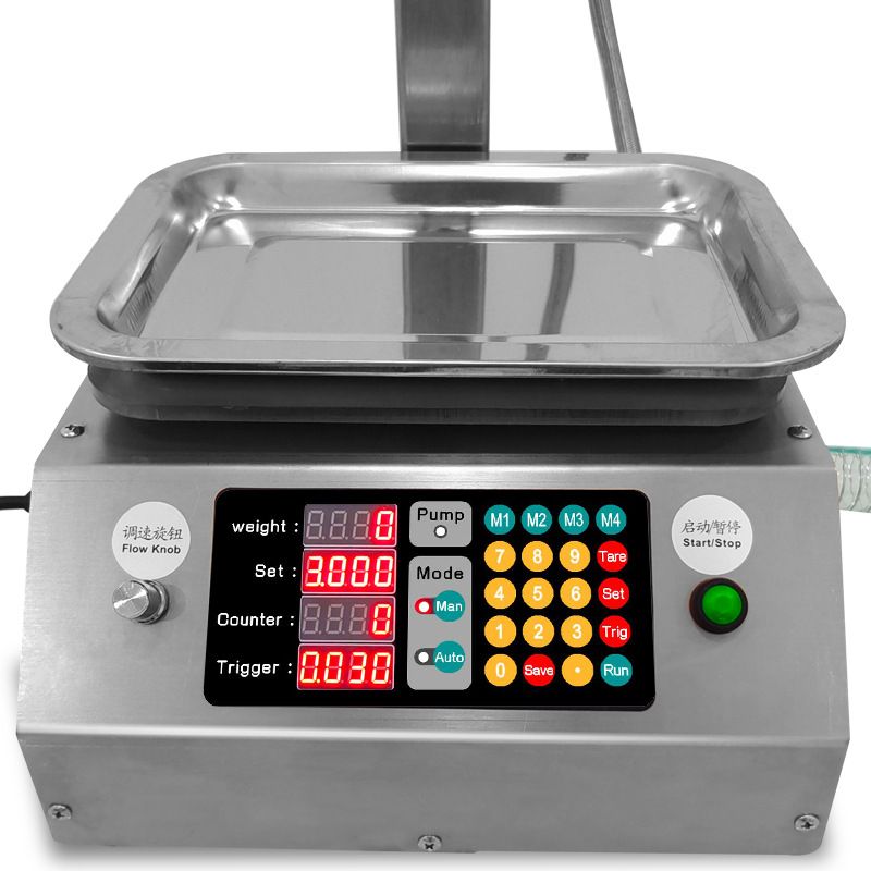 UPK-L17 17L/min Automatic Weighing Filler Electric Diaphragm Pump Filling Machine for Detergent Dishwashing Liquid