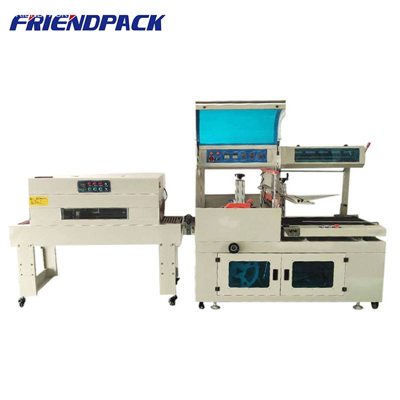 BF450 Side Sealing Plastic Film Shrink Wrapping Machine Automatic Film Packing Shrink Tunnel Heat Wrapping Machine for Box Cans Bags Book