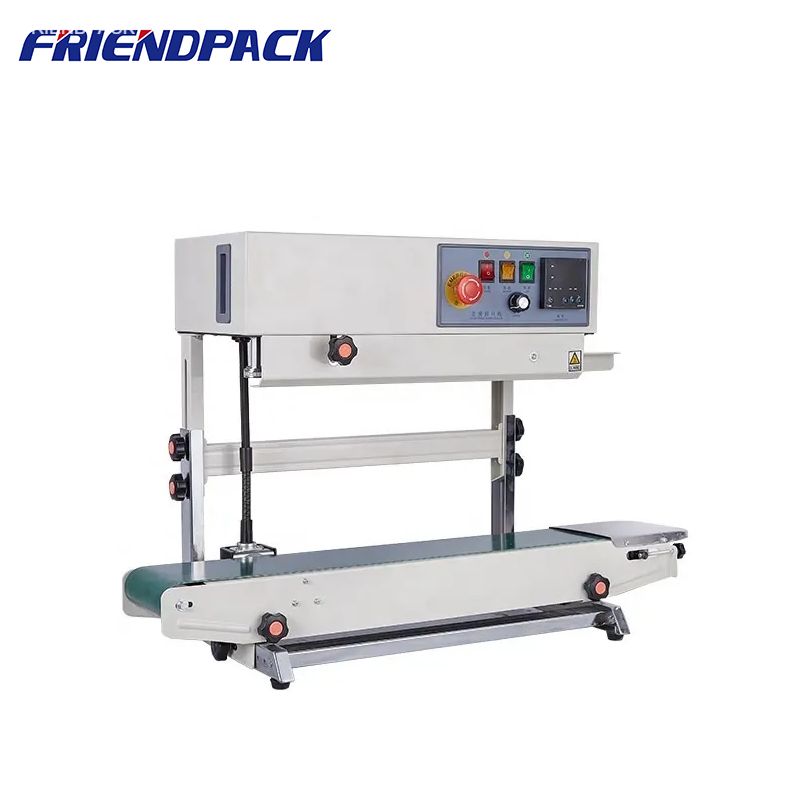 FR770 Continuous Band Sealer Plastic Bag Sealing Machine Automatic Coding Band Packing Sealer