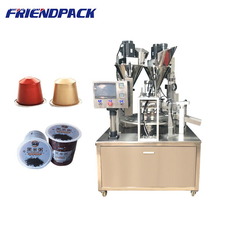 Automatic Coffee Cup Filling And Sealing Machine Powder Cup Packing Machine