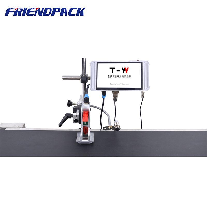 TW 12.7mm Expiry Date Batch Coding Machine Package Carton Automatic Online Inkjet Printer