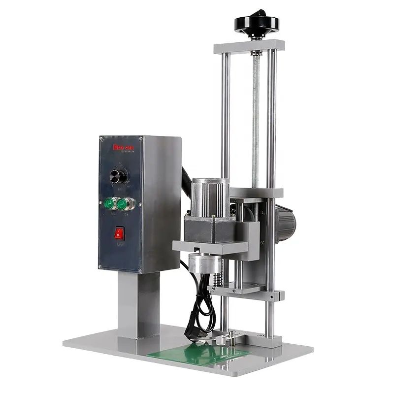 DDX-450 Semi-automatic Bottle Screw Capping Machine 10-50mm Cap Sealer for Round Bottles Water Bottle Glass Oil Barrel