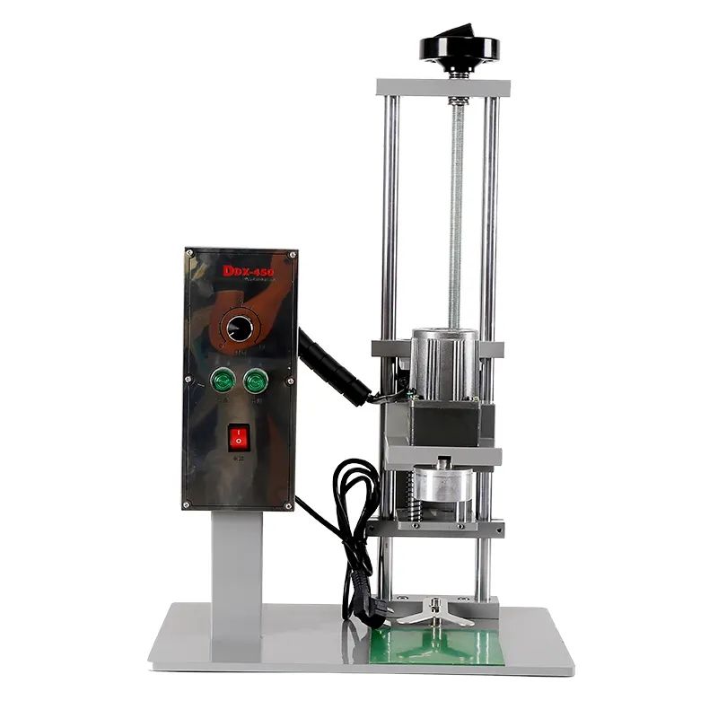 DDX-450 Semi-automatic Bottle Screw Capping Machine 10-50mm Cap Sealer for Round Bottles Water Bottle Glass Oil Barrel