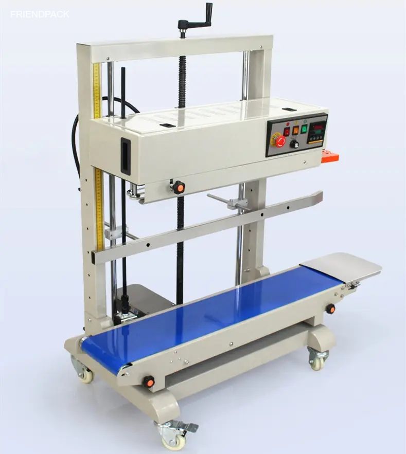 FR1100 Automatic Coding Band Packing Sealer Continuous Plastic Bag Band Sealer Sealing Machine
