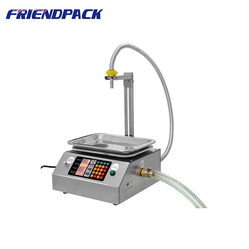 UPK-L12 12L/min Automatic Oil Weighing Filler Electric Digital Bottle Filler for Juice Cosmetic Oil Tahini Glue