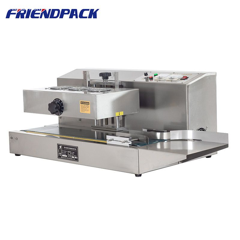 Automatic Plastic Glass Bottle Cosmetic Jar Induction Sealer Foil Sealing Machine with Conveyor