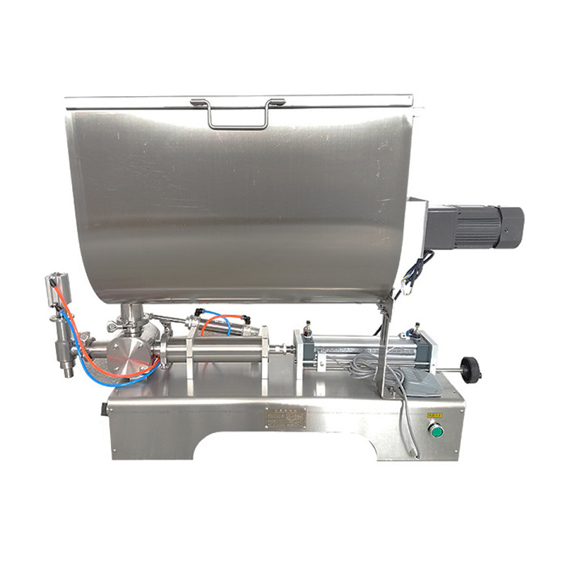 Horizontal Pneumatic Paste Mixing Filling Machine