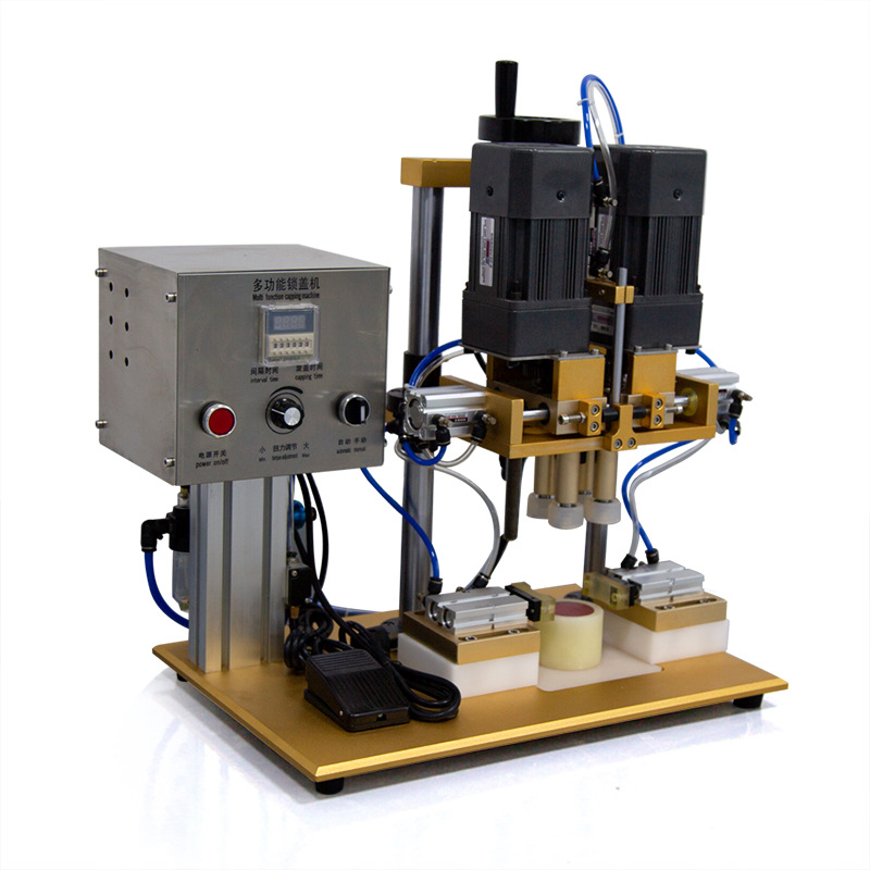 Semi automatic table top capping machine